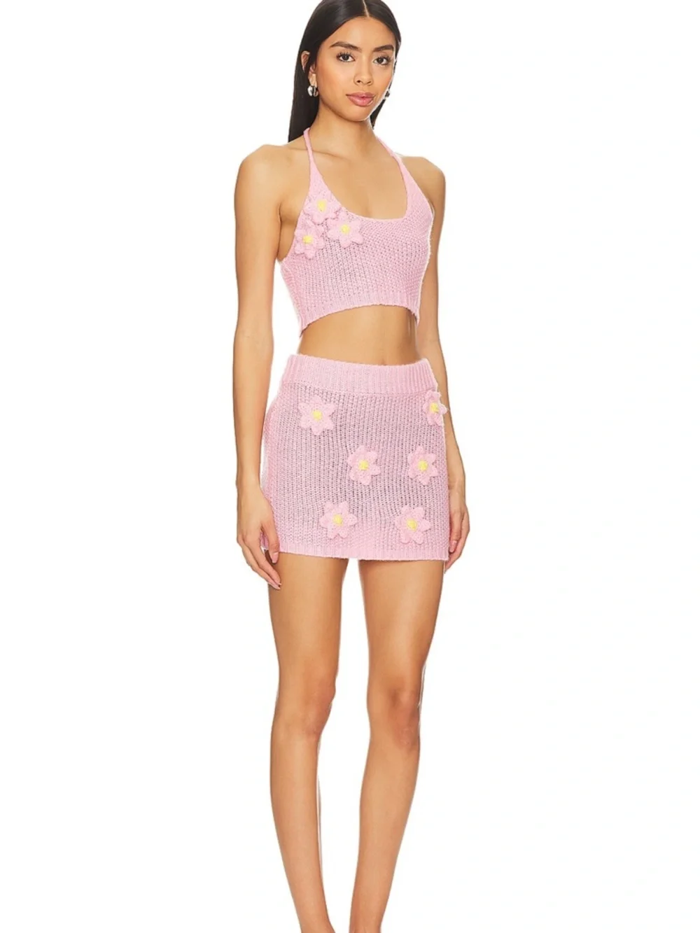 Pink Crochet Matching Set - Picture 2 of 4